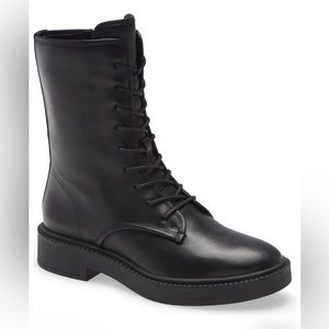 Vince Kady Lace-Up Leather Booties - 6M